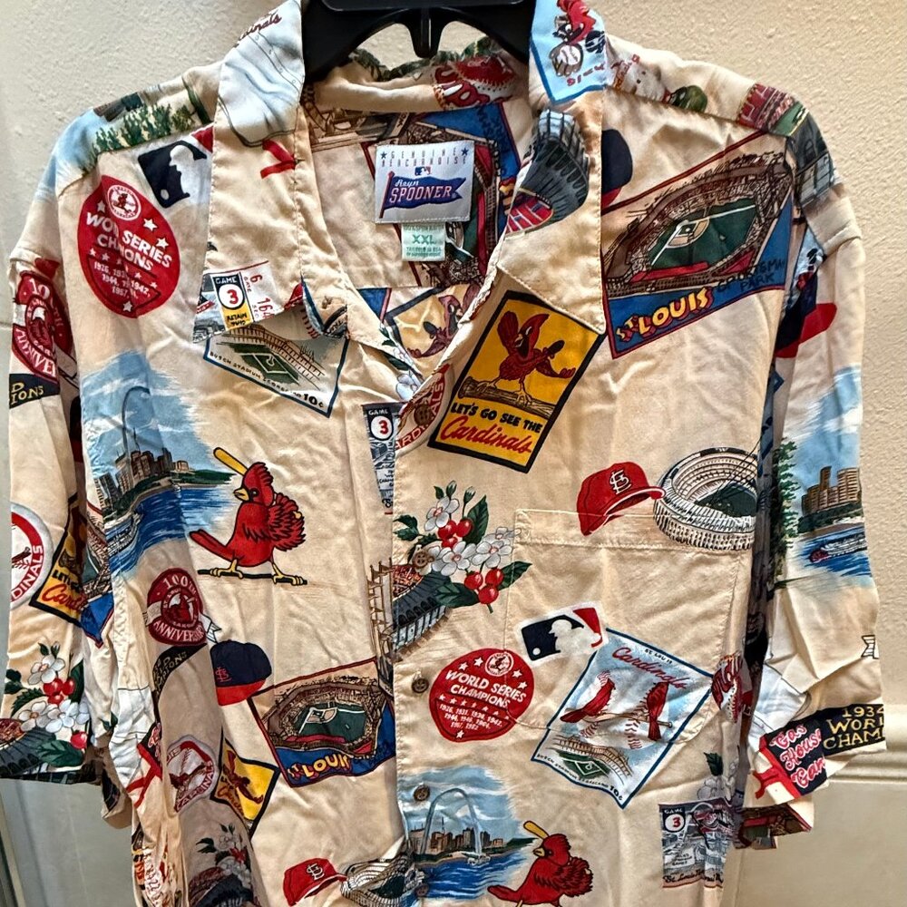 Reyn Spooner MLB St Louis Cardinals Hawaiian Shirt XXL